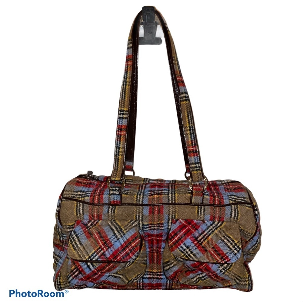 Vera Bradley Highlands Patchwork Plaid Duffel Bag